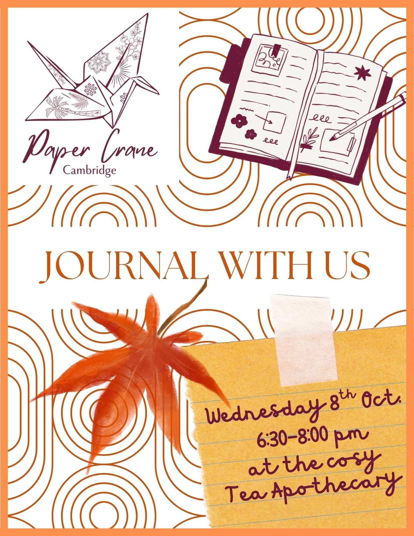 Journaling Circle: October at Tea Apothecary