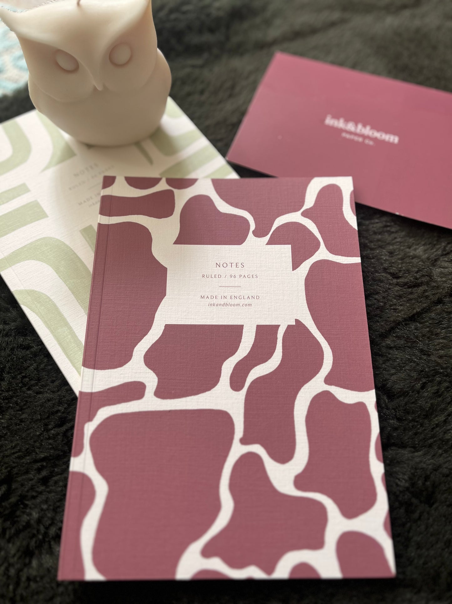 Abstract Blush Pebble Notebook A5