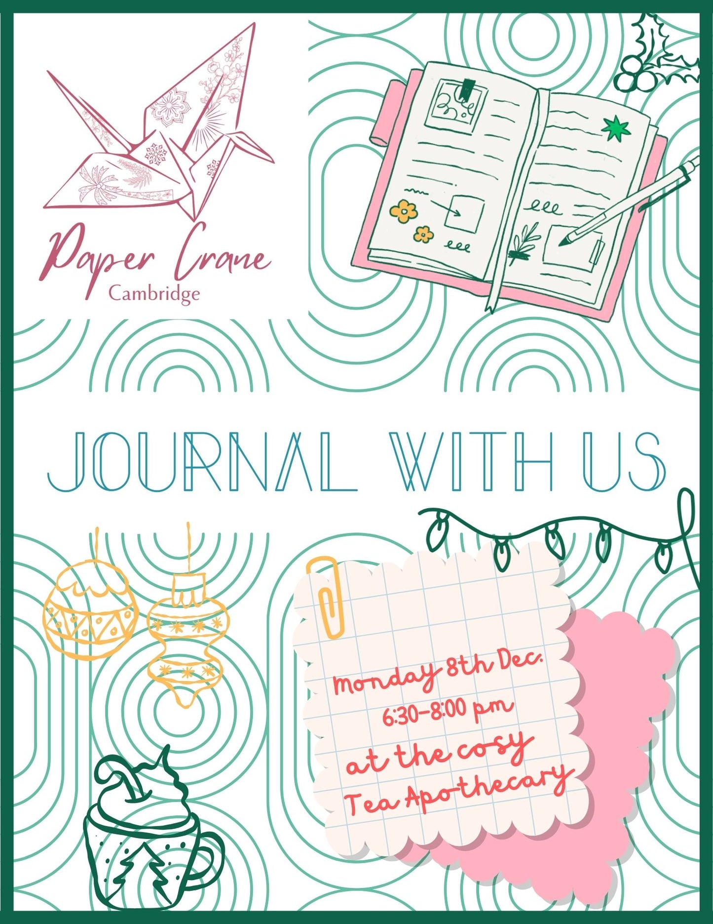 Journaling Circle: December at Tea Apothecary